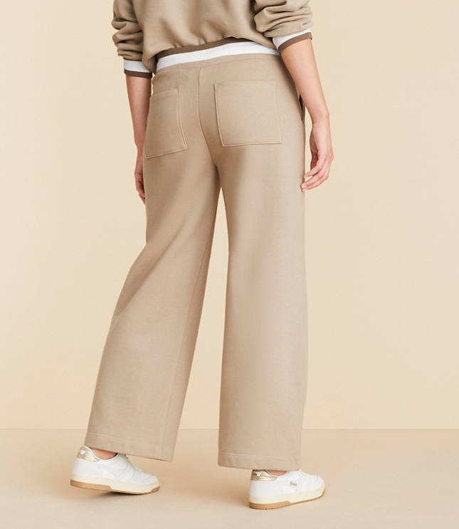 Lou & Grey Fleece Wide Leg Crop Pants