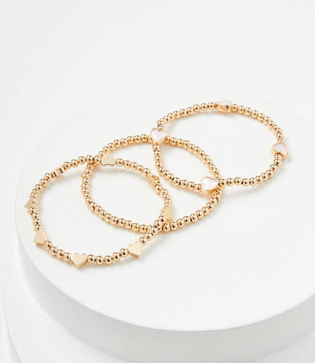 Pearlized Stretch Bracelet Set