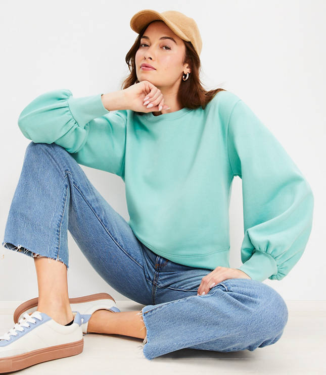 Puff Sleeve Sweatshirt