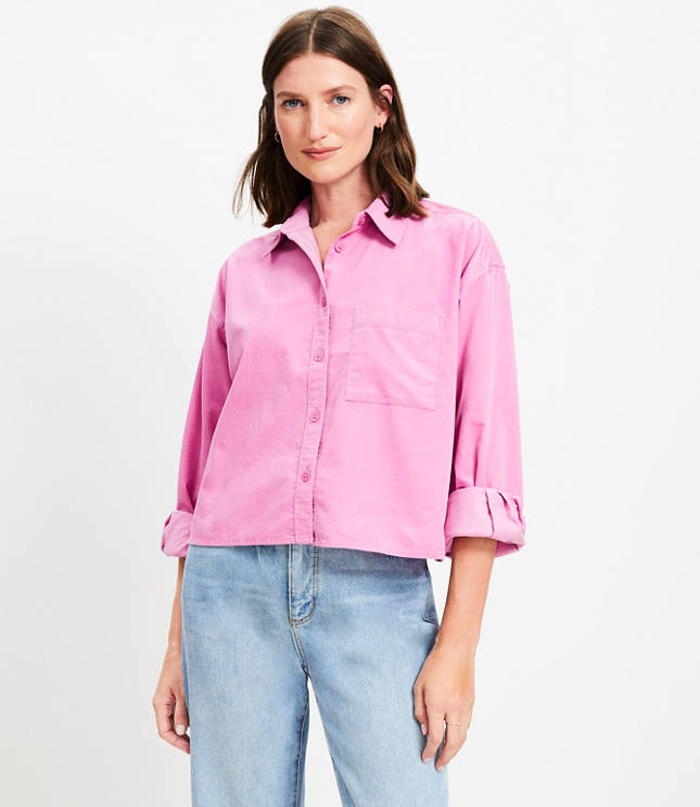 Women Summer Casual Pure Color 100 Cotton Shirt 4 main image 1