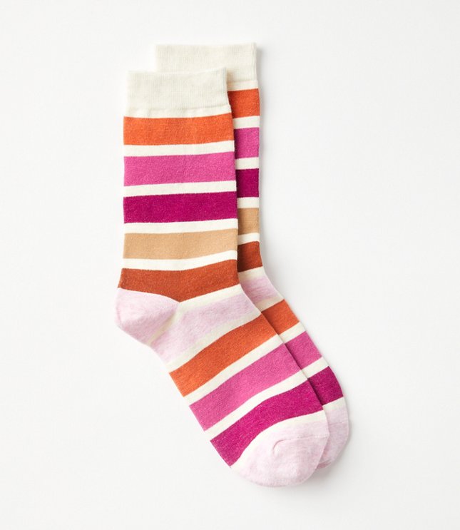 Lou & Grey Varsity Stripe Crew Socks