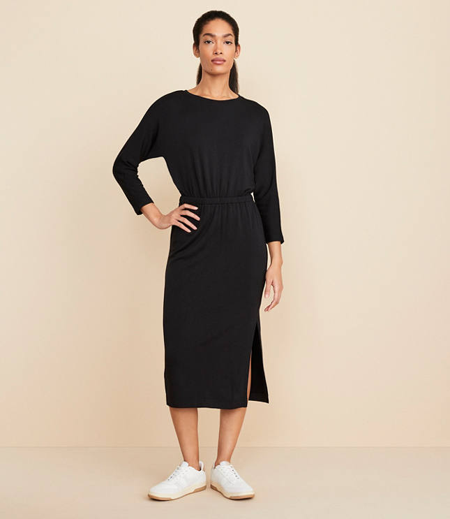 Lou & Grey Signaturesoft 3/4 Sleeve Column Dress
