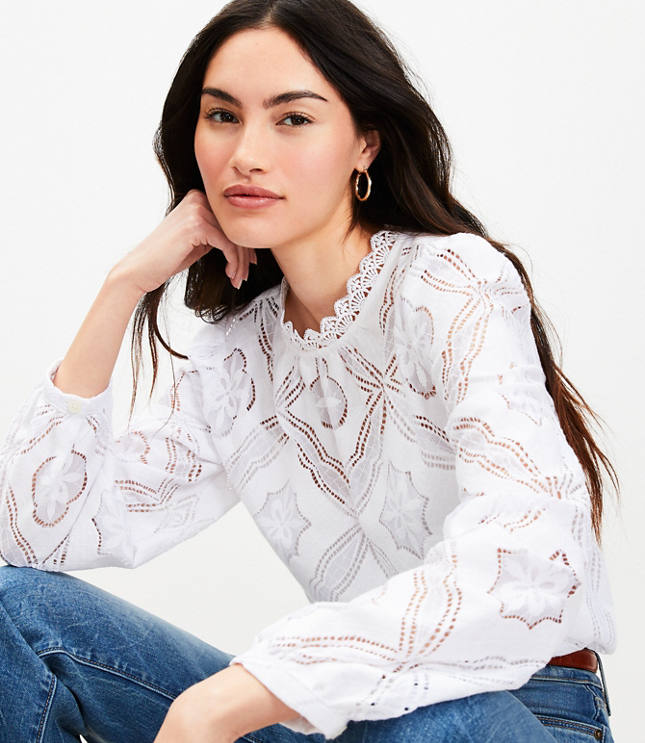 Mosaic Lace Blouse