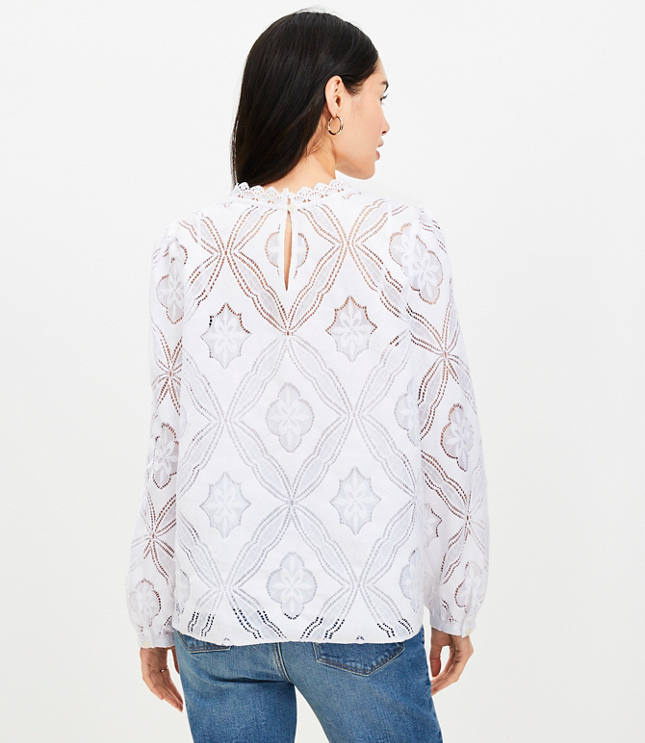 Mosaic Lace Blouse