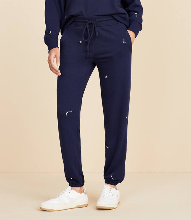 Lou & Grey Starry Night Cozy Cotton Terry Joggers