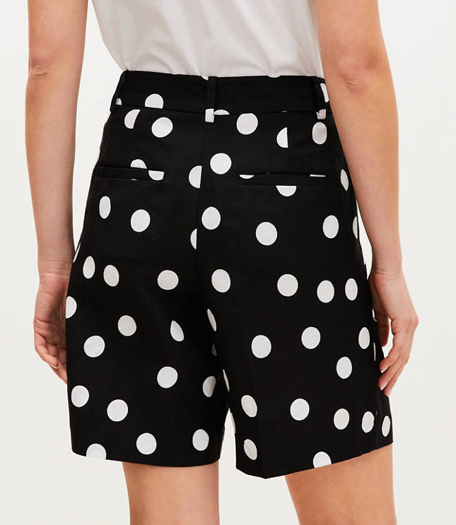 Peyton Shorts Dotted Linen Blend