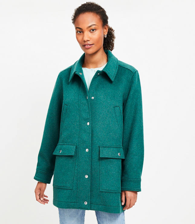 Petite Brushed Barn Jacket