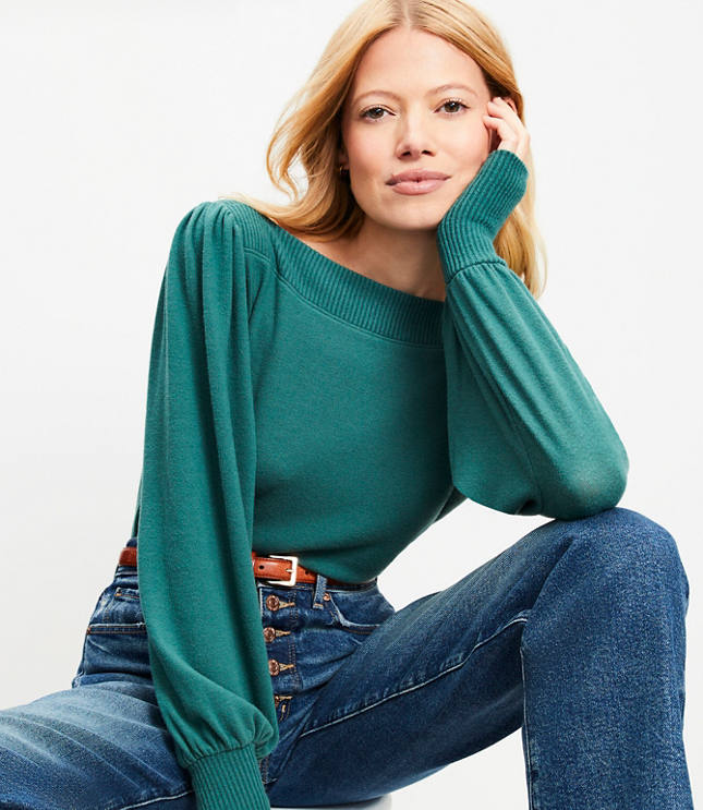 Cherry Bow Puff Sleeve Top