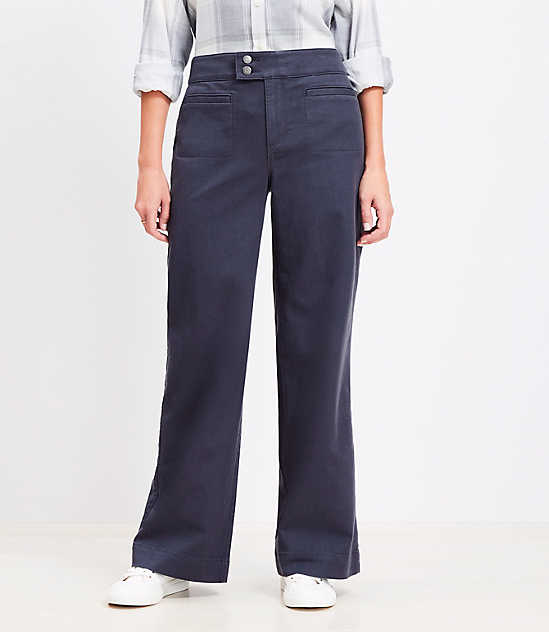 Wide Leg Side Zip Pants | Loft Wide Leg Side Zip Pants | Loft