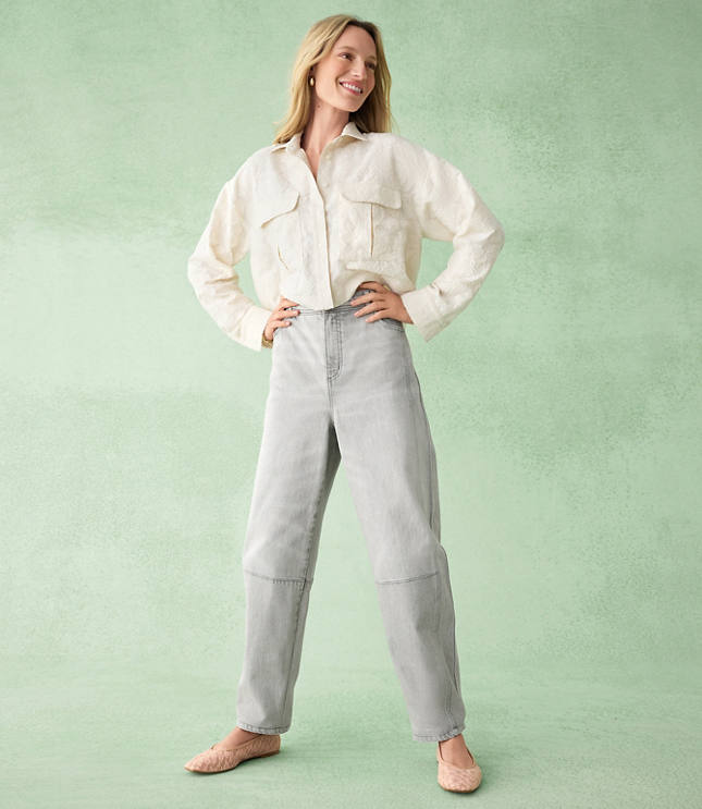 Clip Wide Sleeve Modern Utility Shirt