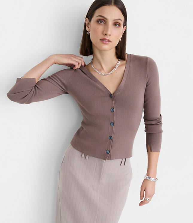LOFT Versa V-Neck Cardigan Top