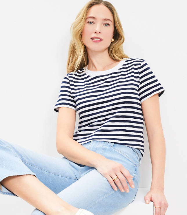 Striped Everyday Crew Tee