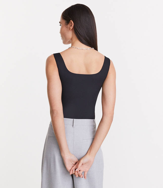 LOFT Versa Ribbed Square Neck Bodysuit