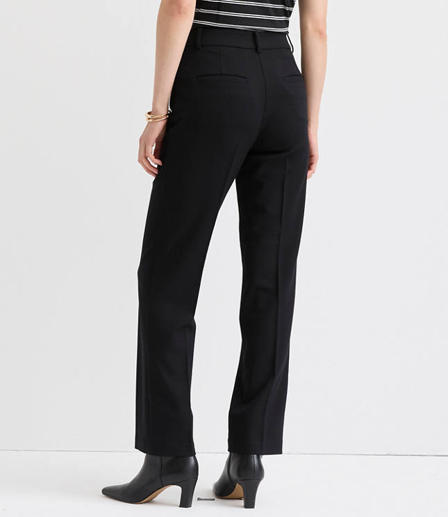 Petite Parker Straight Pants in Twill