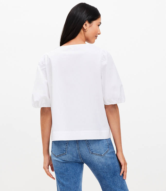 Poplin Bow Top