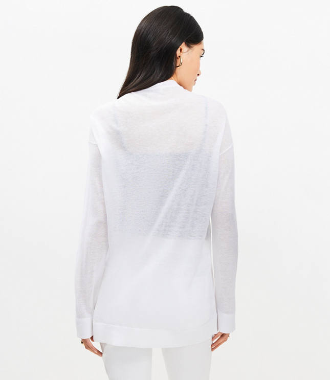 トップス L'Appartement Sheer Cardigan Sheer Open Cardigan