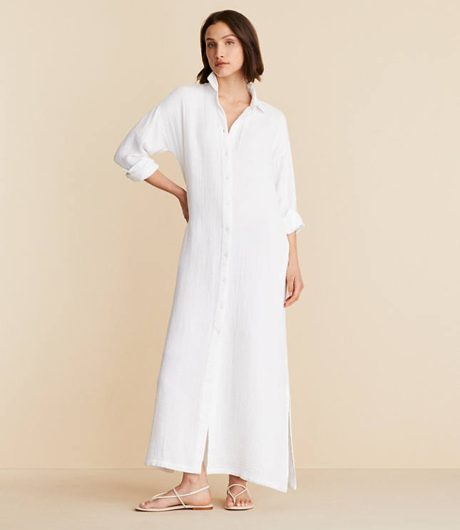 Petite Lou & Grey Triple Cloth Maxi Pocket Shirtdress