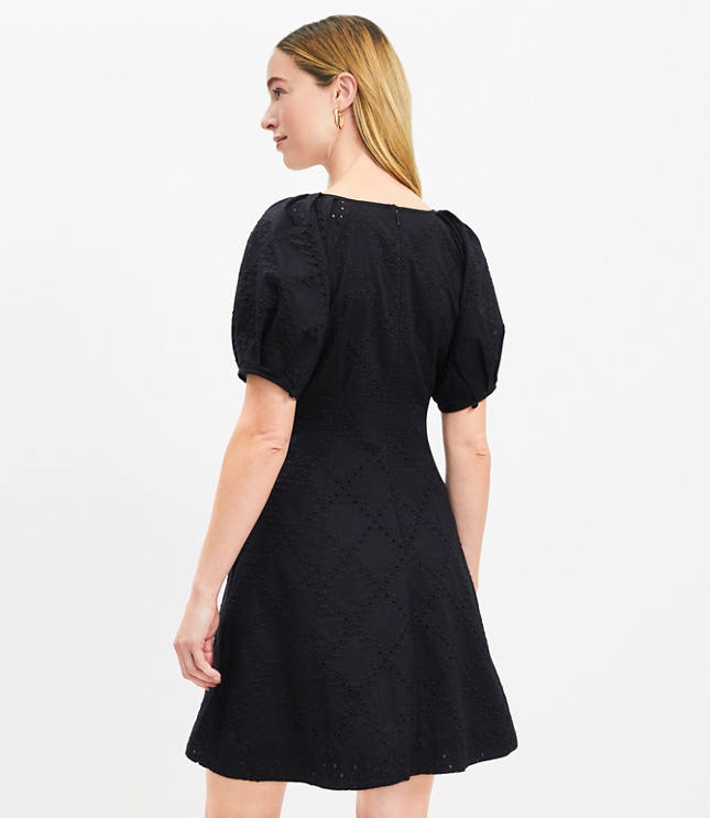 Petite Eyelet Mini Pocket Dress