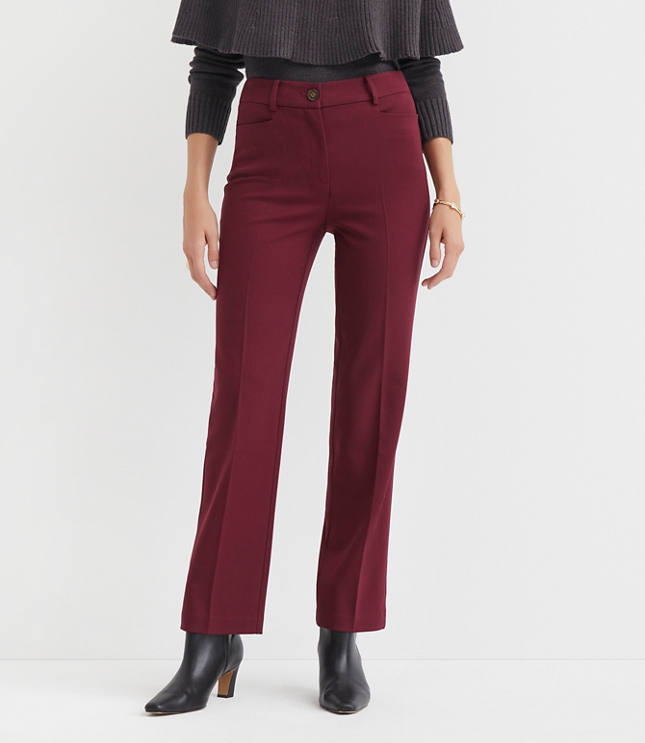 Curvy Parker Straight Pants in Twill