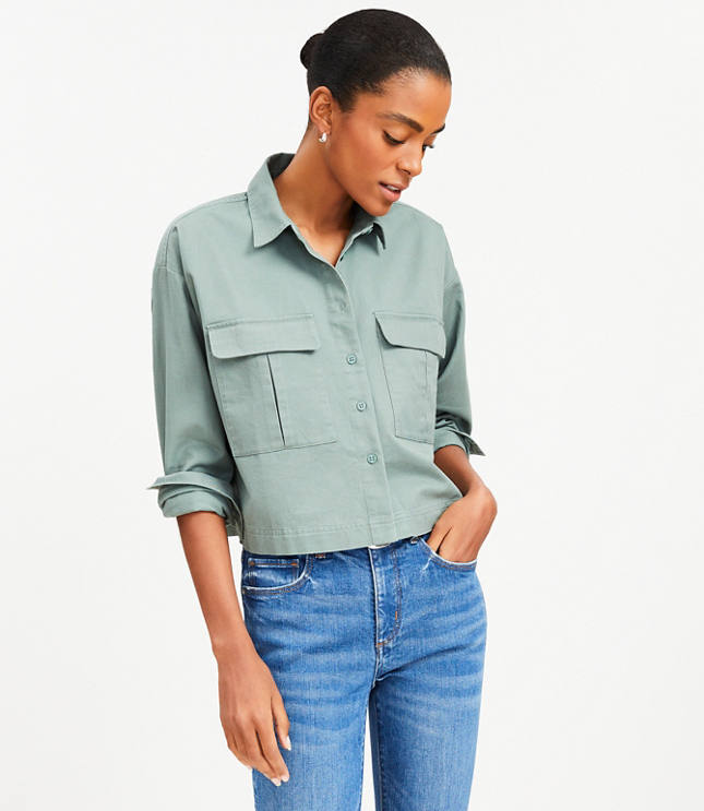 Wide Sleeve Modern Utility Shirt