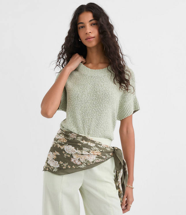 Ribtrim Wedge Sweater