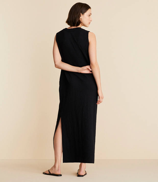Lou & Grey Soft Slub Maxi Pocket Tee Dress