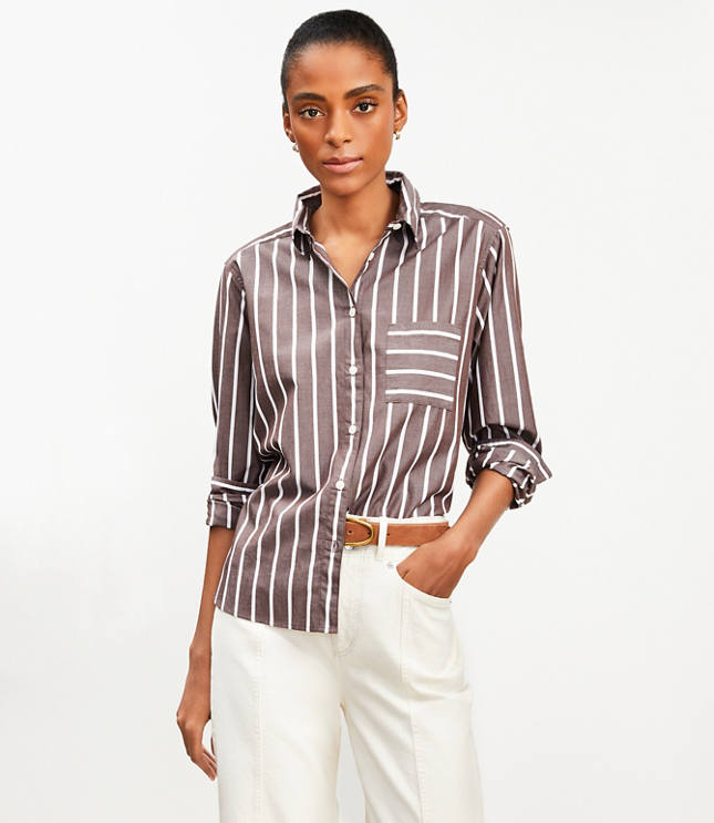 Striped Everyday Relaxed Pocket Shirt