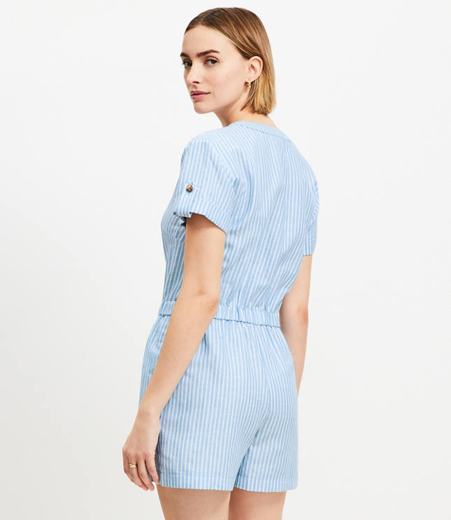 【Her lip to】Armace Stripe Shirt Romper Herlipto♡ Armace Stripe Shirt Romper - メルカリ