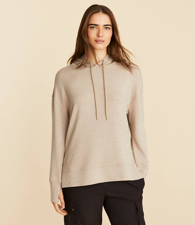 Lou & Grey Heathered Scubasoft Tunic Hoodie