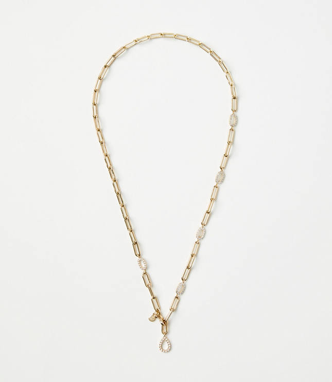 Pave Chain Link Necklace