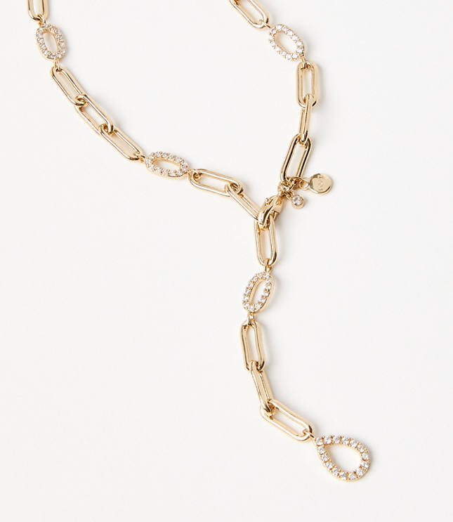 Pave Chain Link Necklace