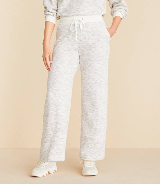 Lou & Grey Spacedye Terry Wide Leg Crop Pants