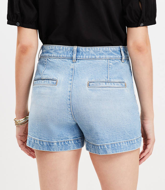 Palmer Denim Shorts in Light Wash