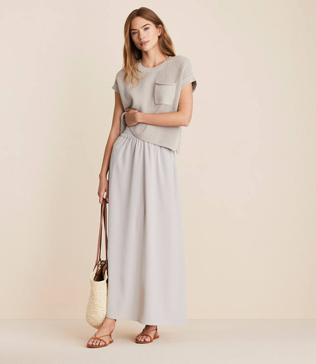 Lou & Grey Wanderweave Maxi Pocket Skirt