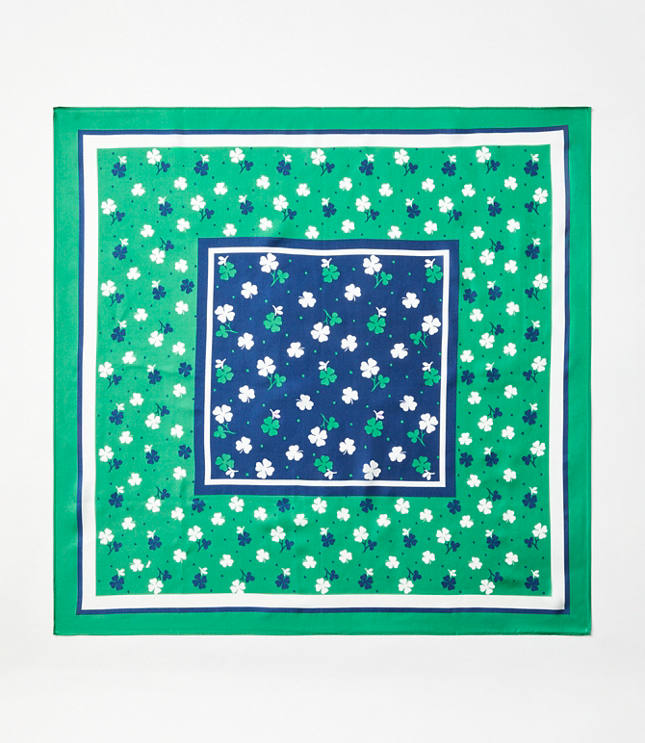 St. Patrick's Day Square Silk Scarf