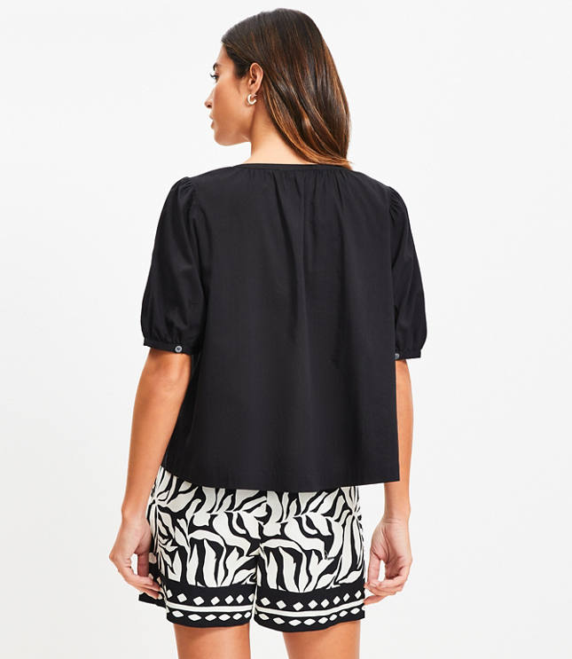 Bubble Sleeve Blouse