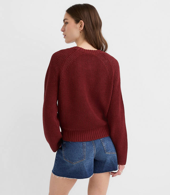 Linen Wide Sleeve Sweater