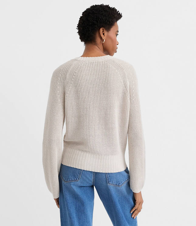 Linen Wide Sleeve Sweater