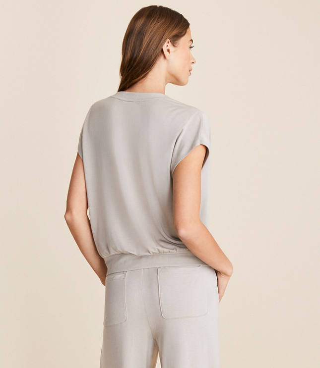 Lou & Grey Signaturesoft Split Neck Top