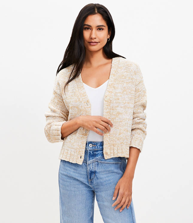 Marled Easy V-Neck Cardigan