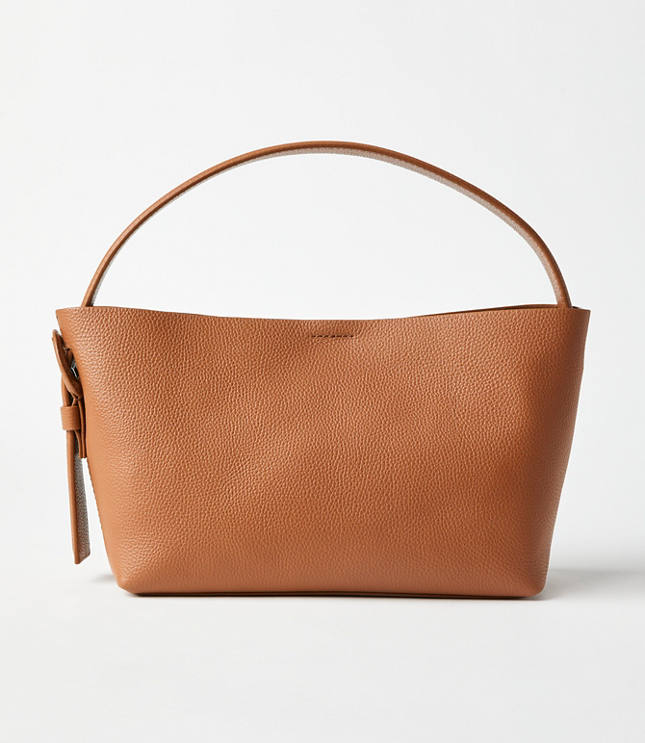 Leather Buckle Shoulder Bag