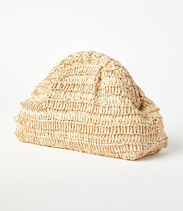 LOFT Beach Rattan Dumpling Bag