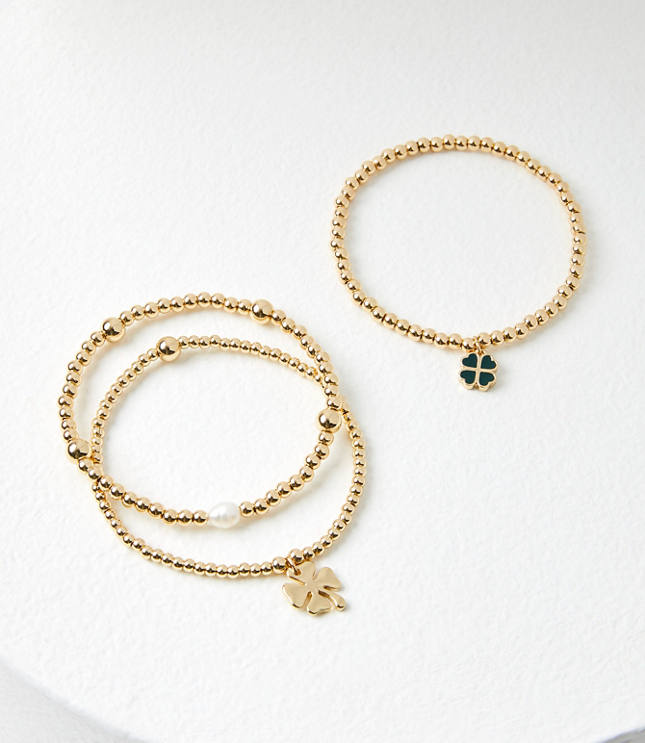 Clover Stretch Bracelet Set