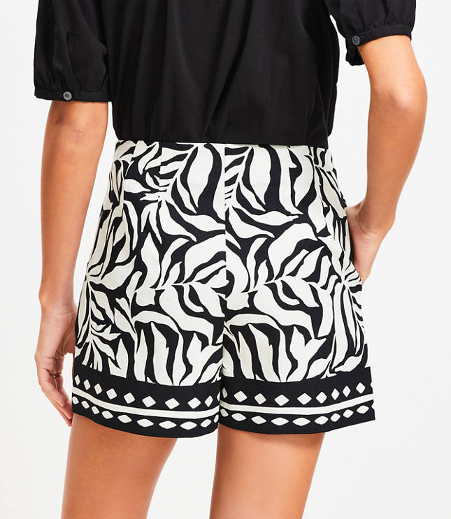 Fern Darted Side Zip Shorts