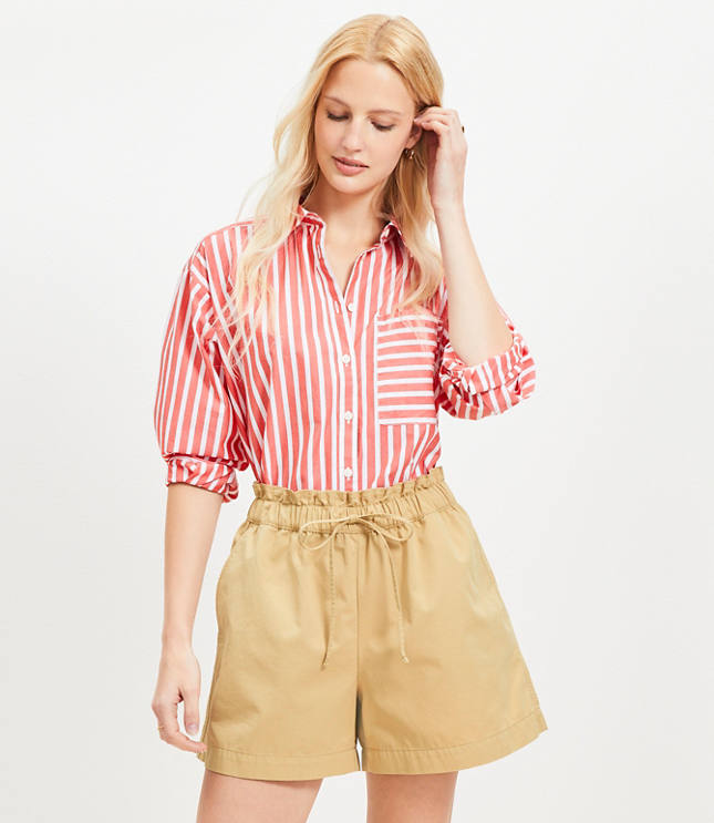 Loft Breezy Shorts in Twill