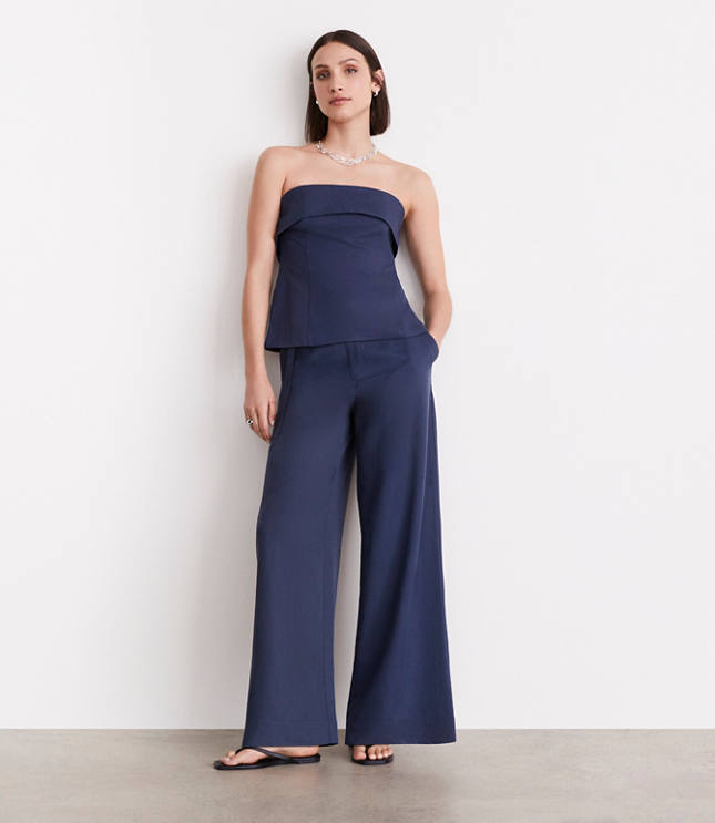 LOFT Versa Pure Spun Foldover Strapless Top