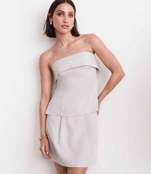 LOFT Versa Pure Spun Foldover Strapless Top