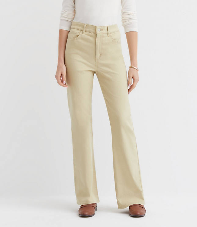 Petite High Rise Relaxed Flare Pants