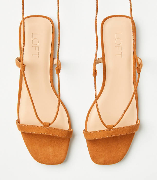 Strappy Lace Up Sandals