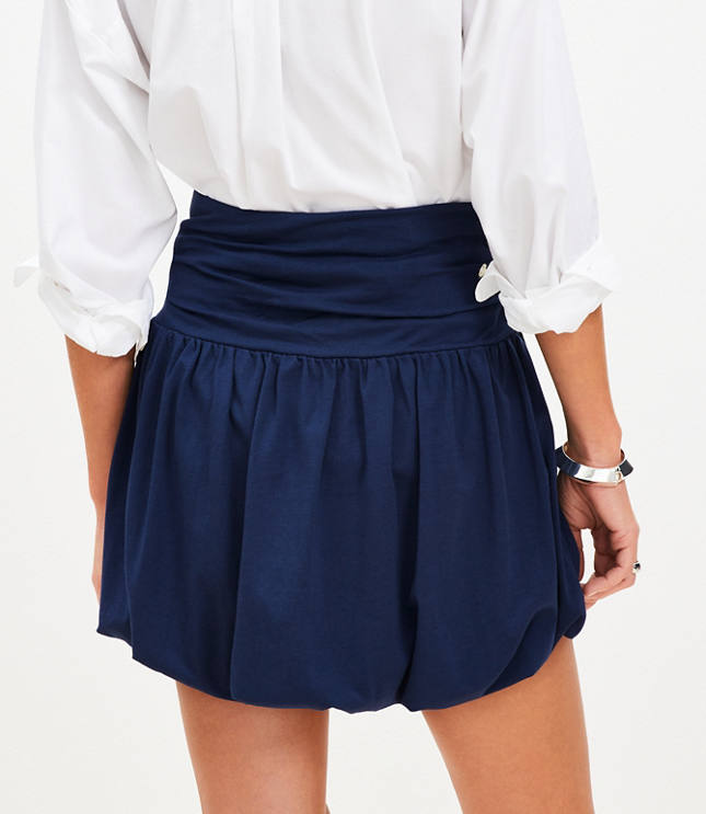 Petite Bubble Hem Mini Skirt